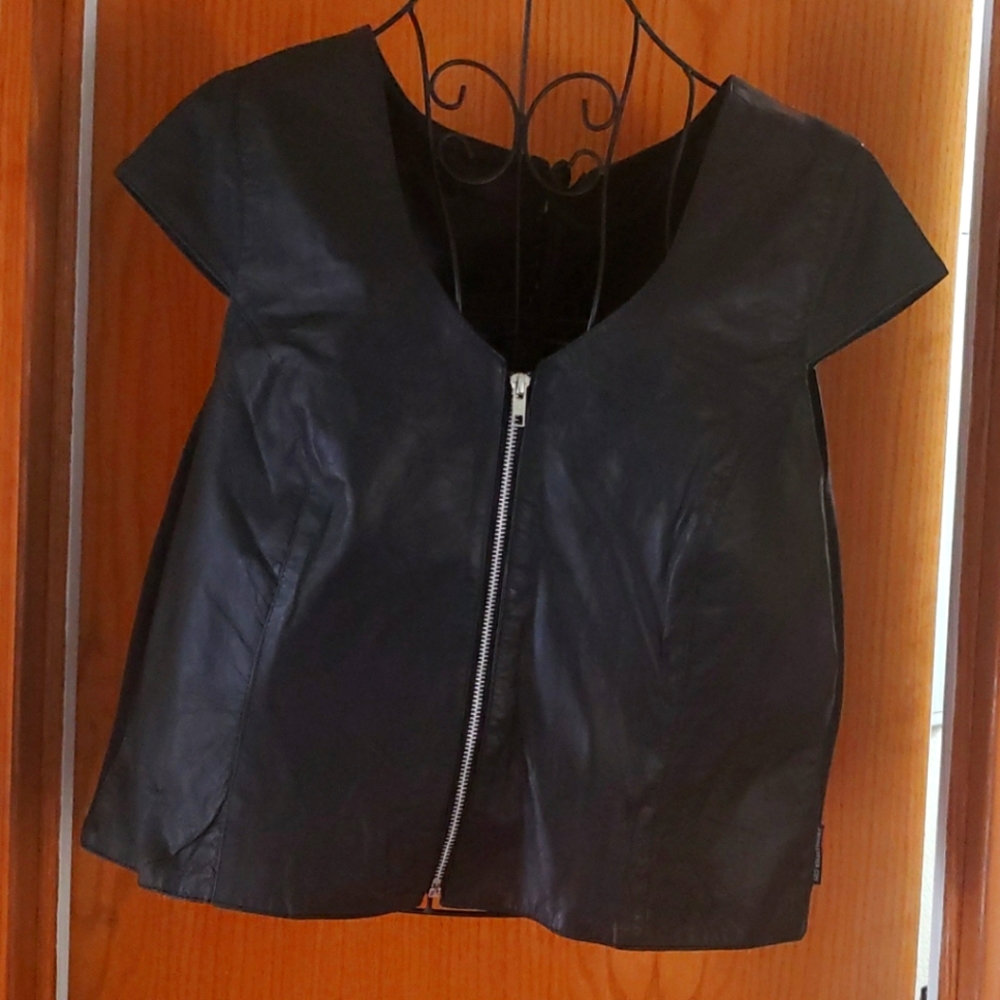 Leather top